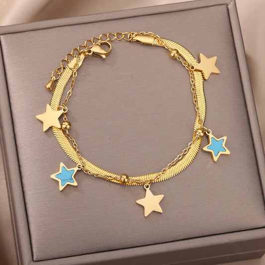 layered pendant bracelet for women